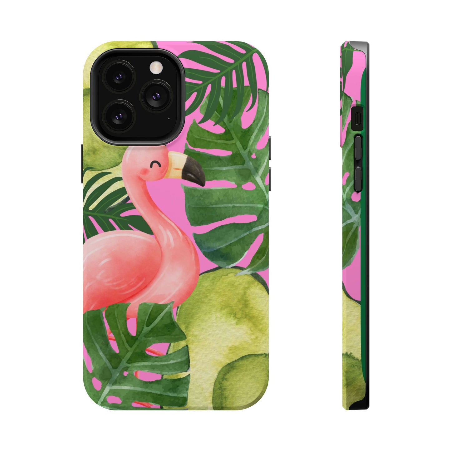 Tropical Flamingo, Cute, Summer Vibes MAGNETIC Tough Phone Case