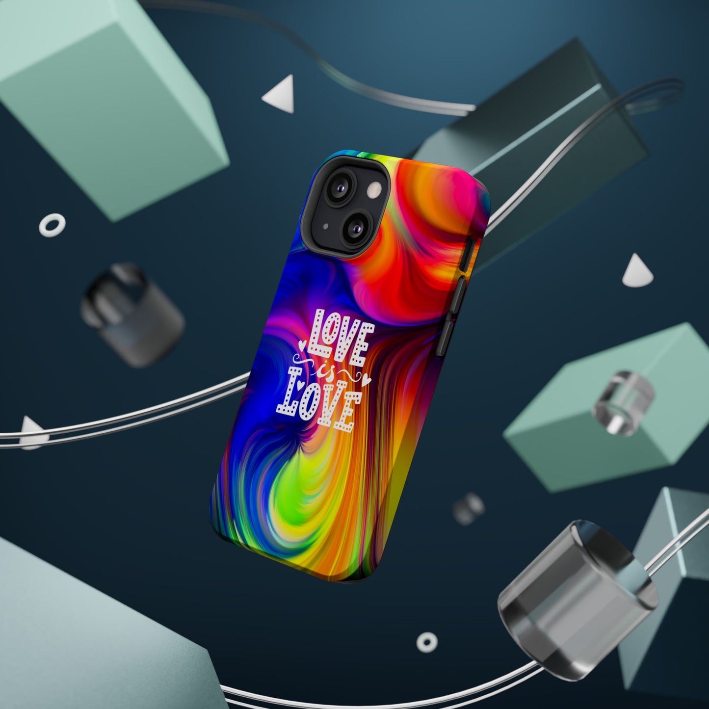 LOVE IS LOVE Colorful Love, Pride Tough Phone Case