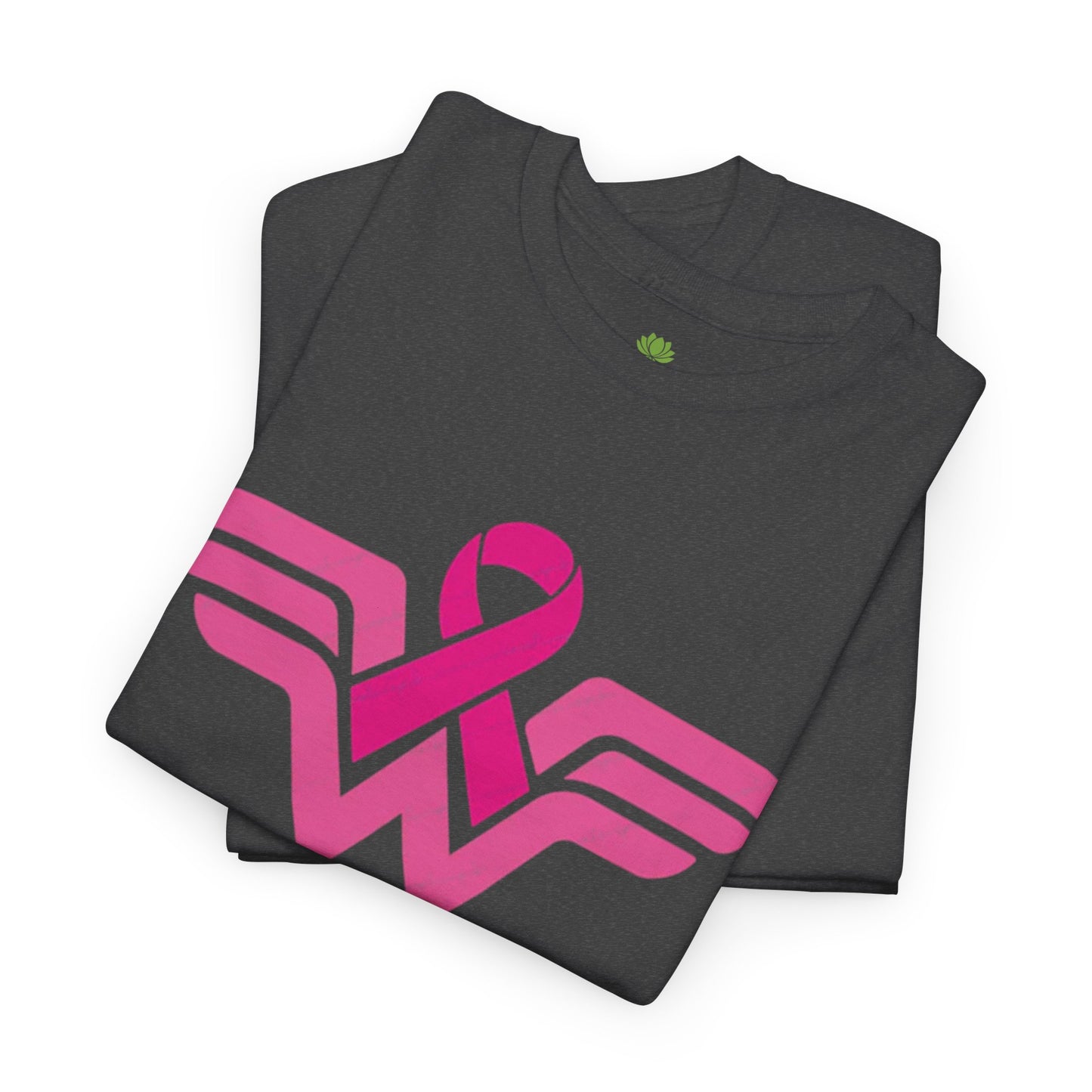 Pink Ribbon Wonder Woman Breast Cancer Awareness Unisex Cotton Tee