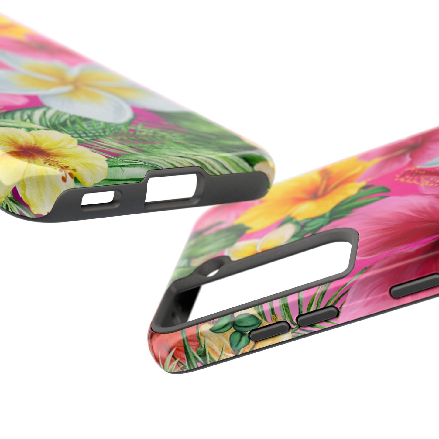 Tropical Floral Phone Case - Tough, Durable, Chic Protection, Summer Vibes, Gift for Her