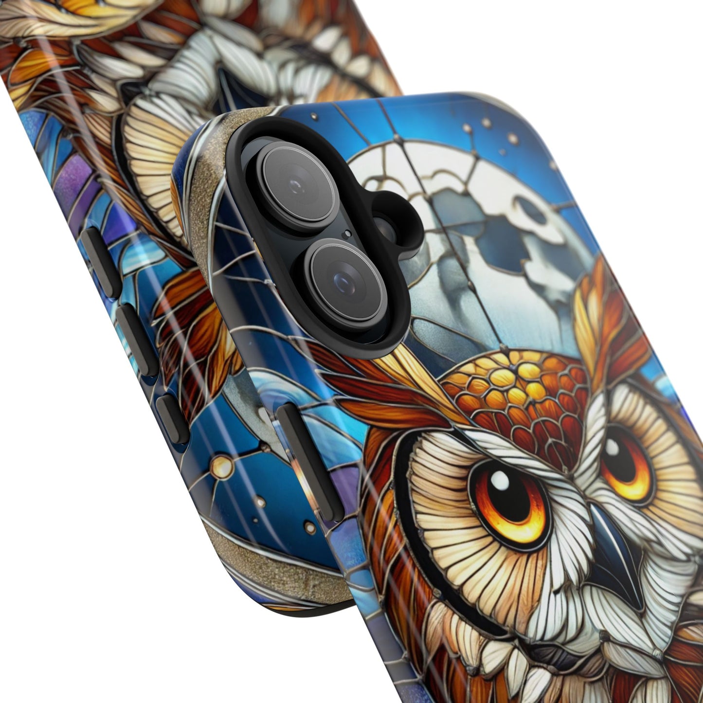 IPhone Case - Owl Stained Glass Design - Durable Protection