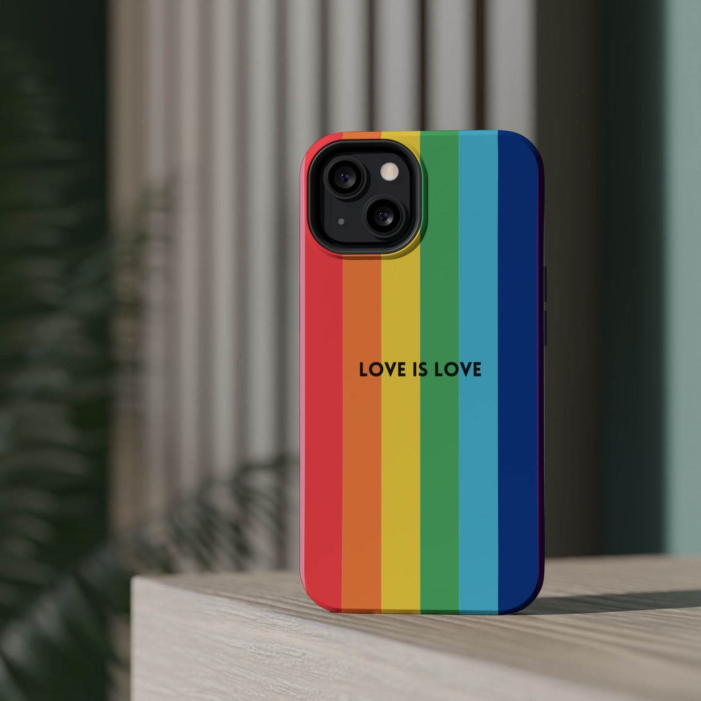 lOVE IS LOVE- Rainbow, LGBTQ+ Pride MAGNETIC Phone Case