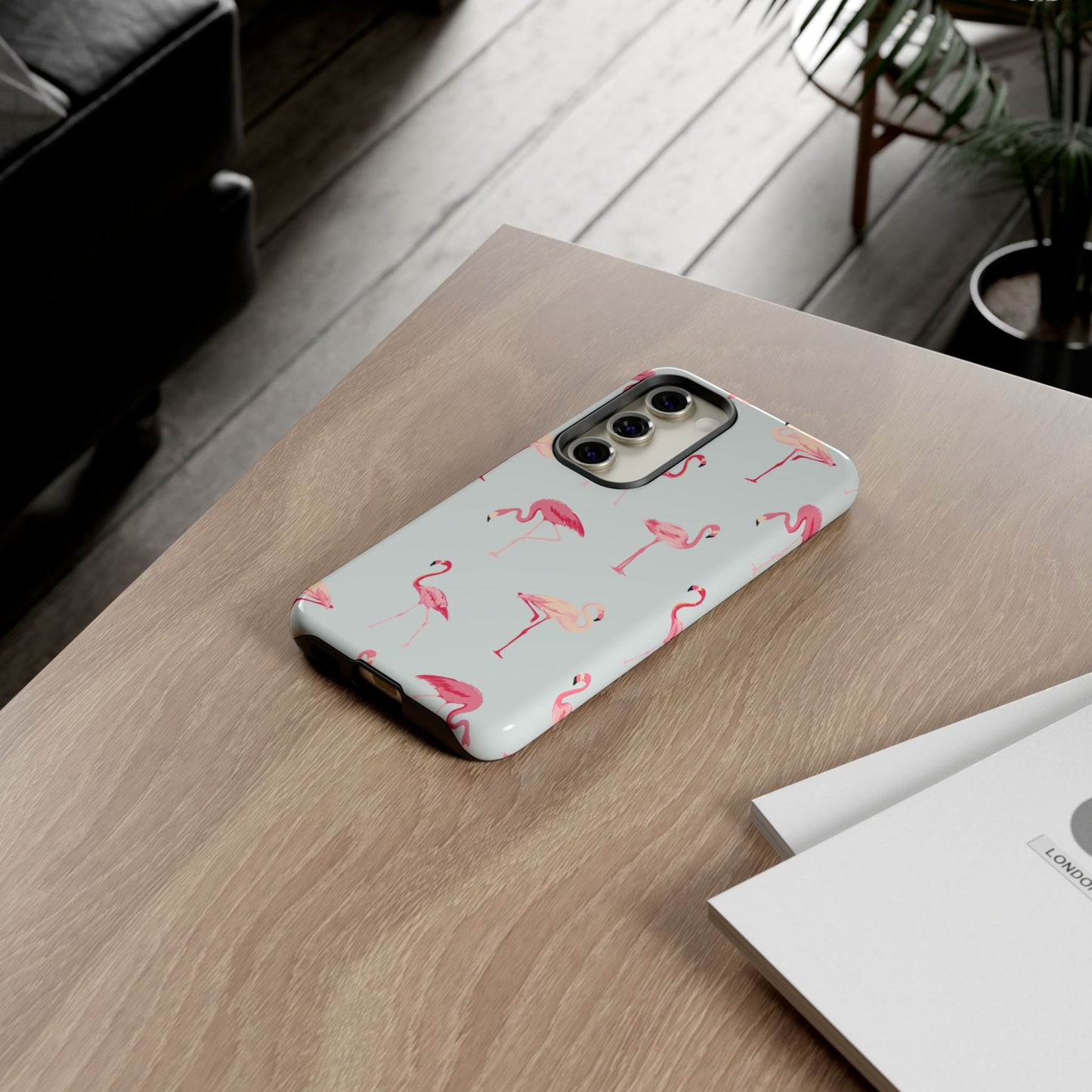 Stylish Flamingo, Summer Vibes Tough Phone Case for Samsung