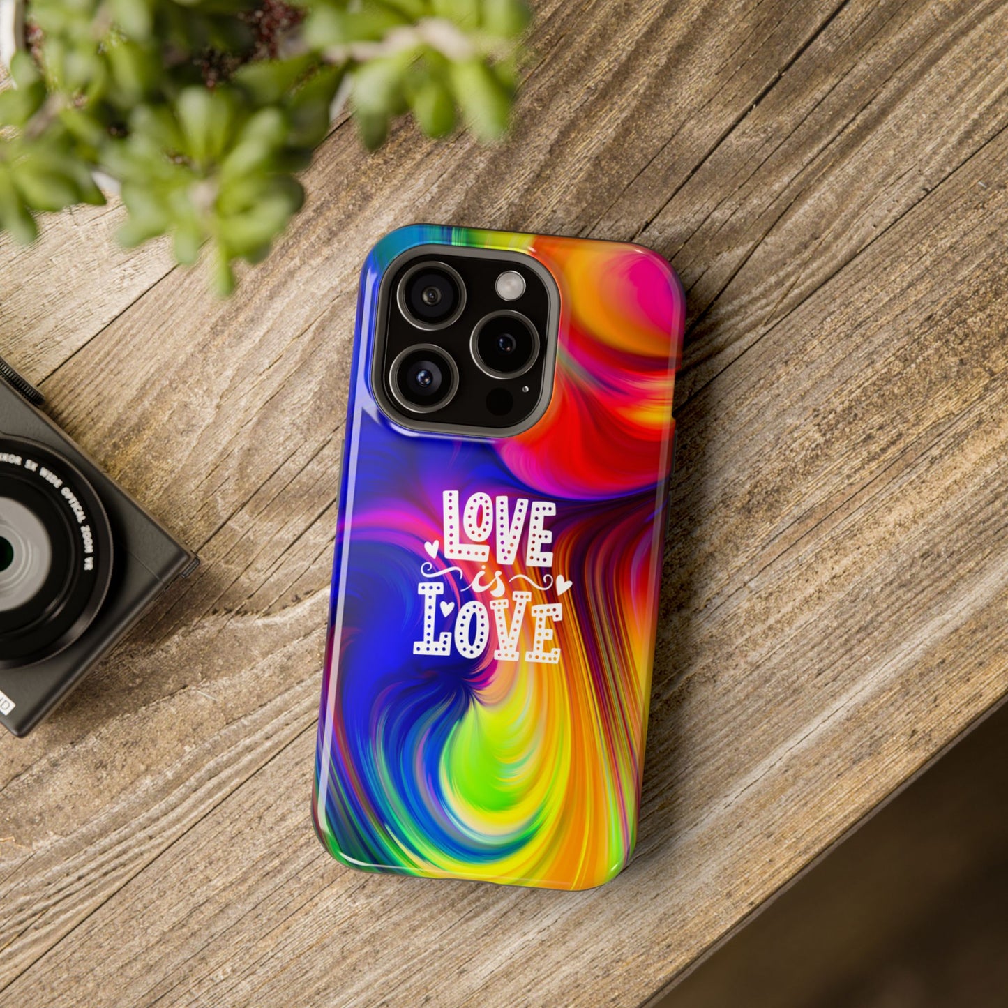 LOVE IS LOVE Colorful Love, Pride Tough Phone Case
