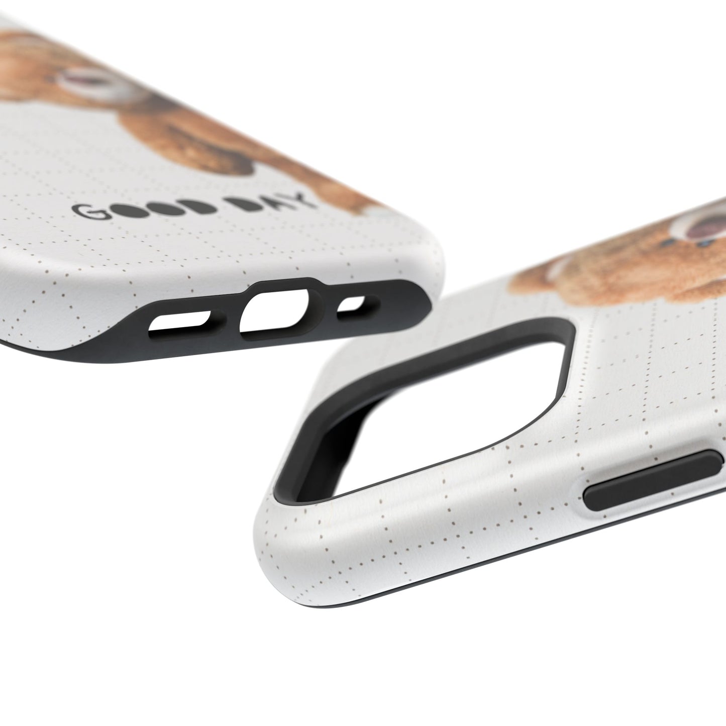 Good Day Teddy Bear MAGNETIC Phone Cases, Cute, Gift for Friends, Teddy Bear Lover's Case