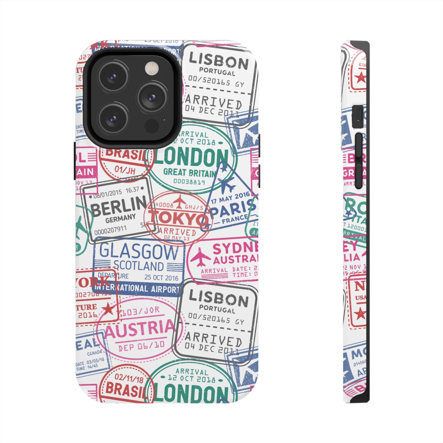 Travel-Inspired, Passport, Travelers, Adventure Stamp, Unique Phone Case