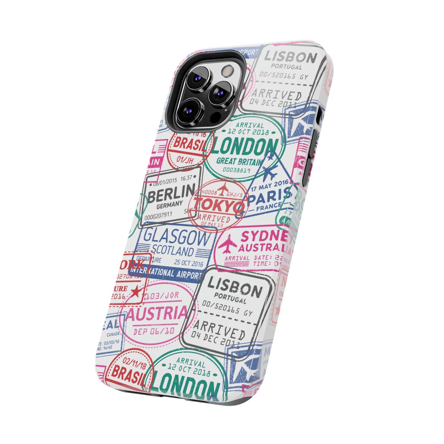 Travel-Inspired, Passport, Travelers, Adventure Stamp, Unique Phone Case