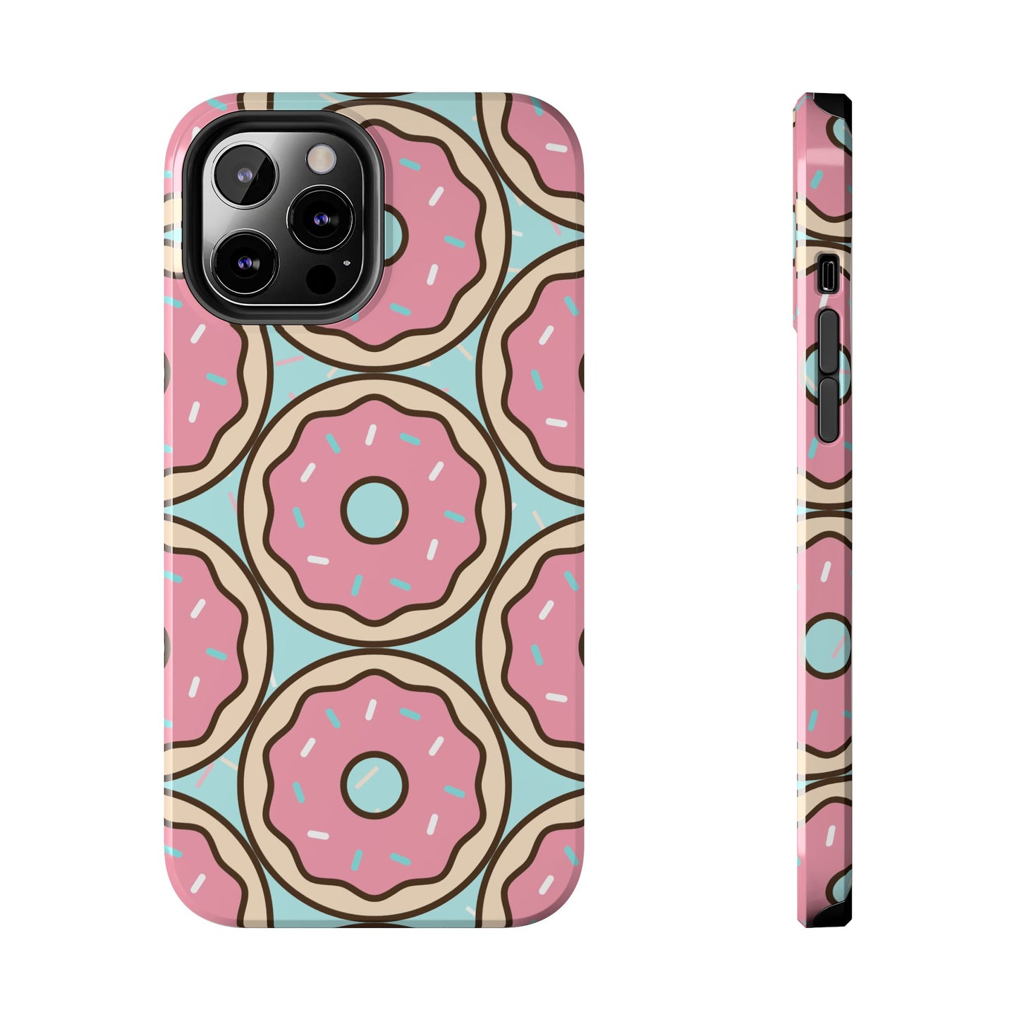 Cute Donut Pattern Tough Phone Case