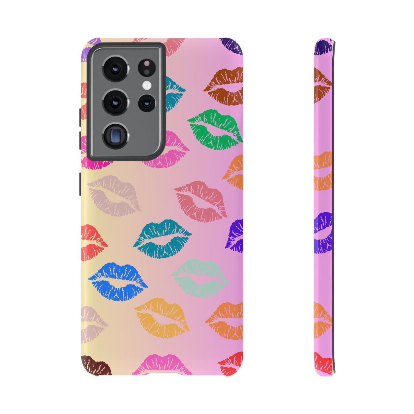 Kiss Print Tough Phone Cases Cute, Durable for Samsung