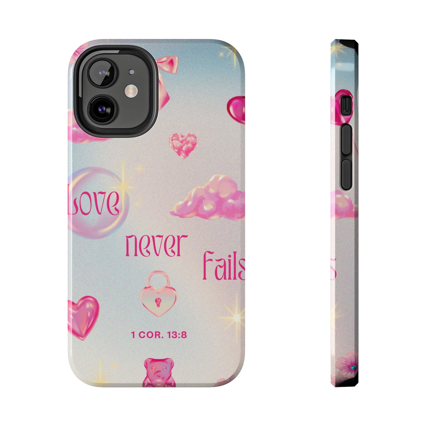 Love Never Fails Bible Verse Tough Phone Case