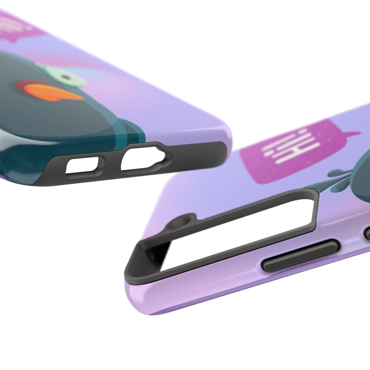 Colorful Cartoon Bird Tough Phone Case - Say Hi!
