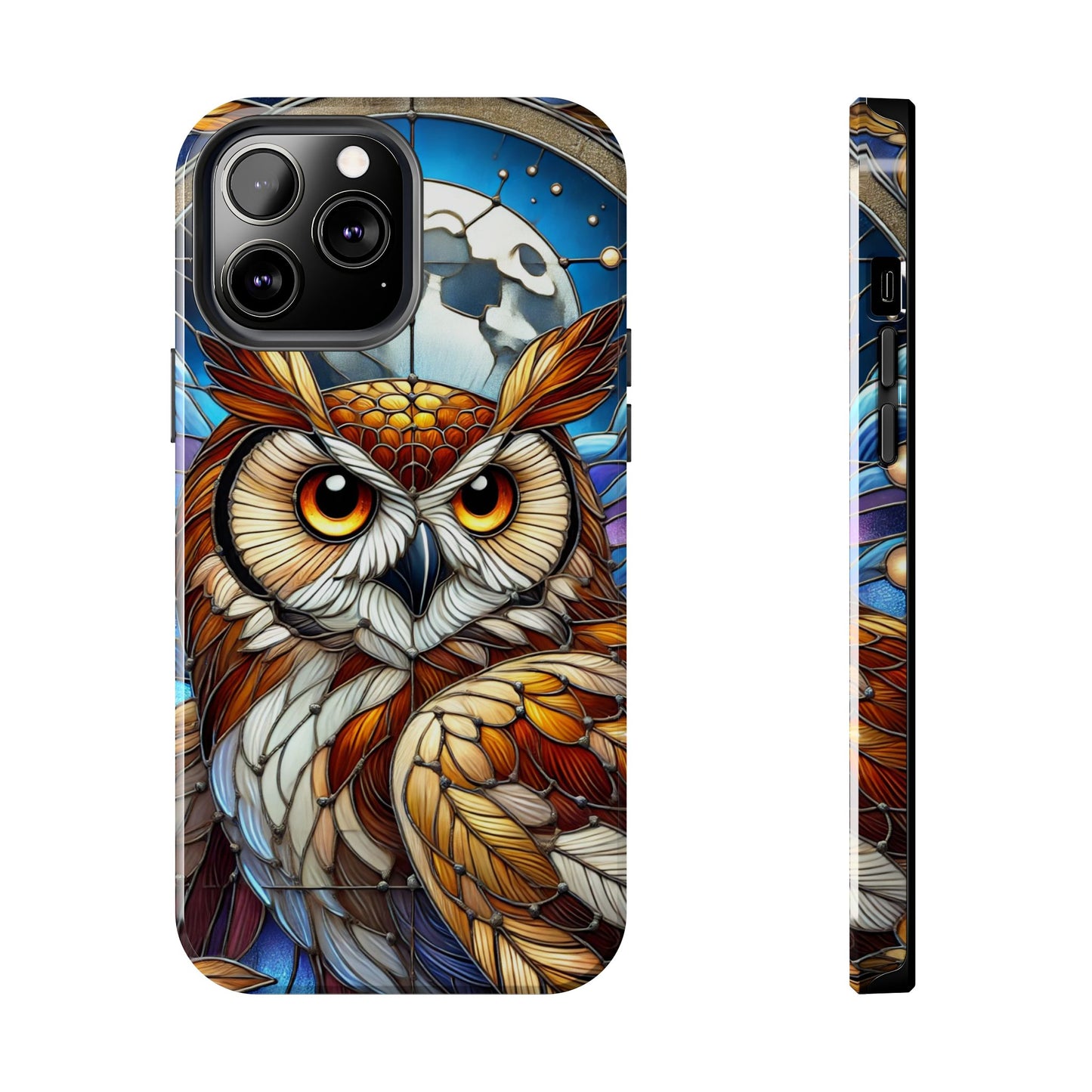 IPhone Case - Owl Stained Glass Design - Durable Protection