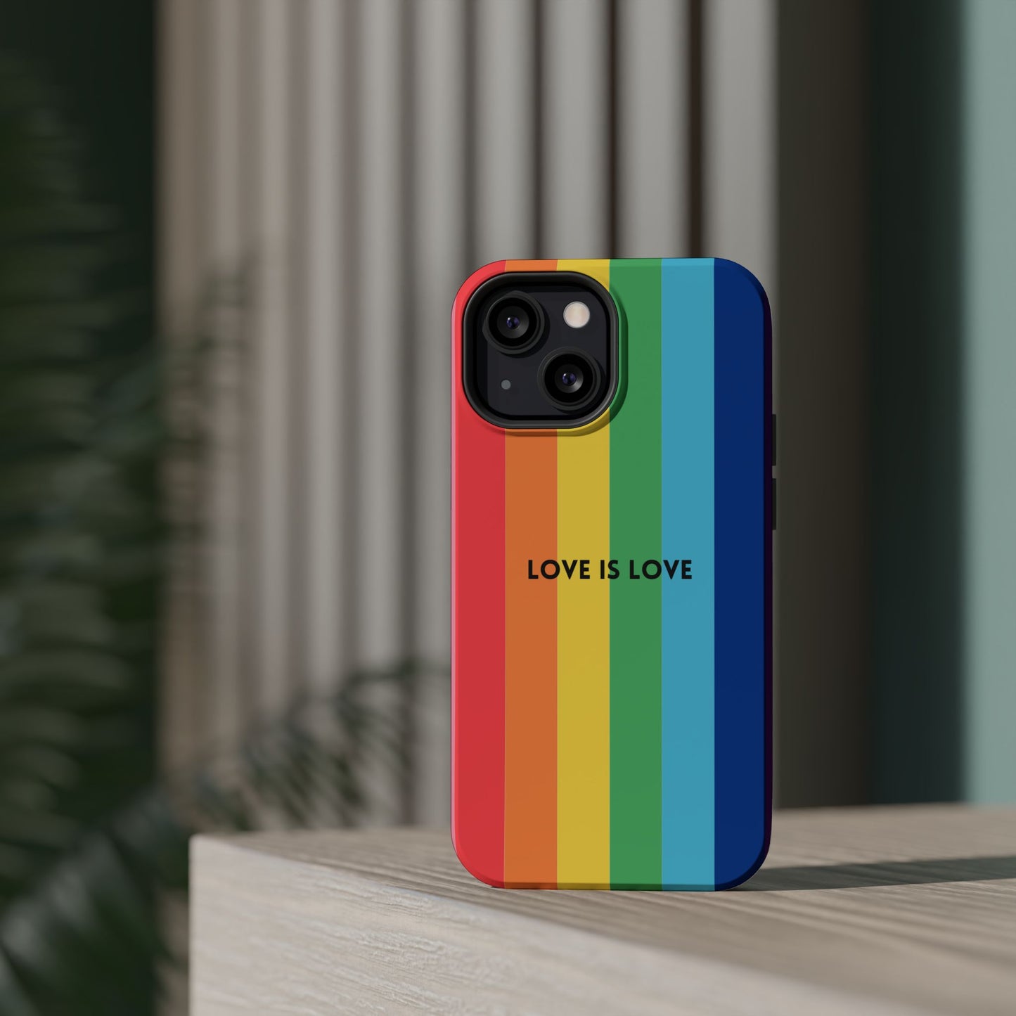 lOVE IS LOVE- Rainbow, LGBTQ+ Pride MAGNETIC Phone Case