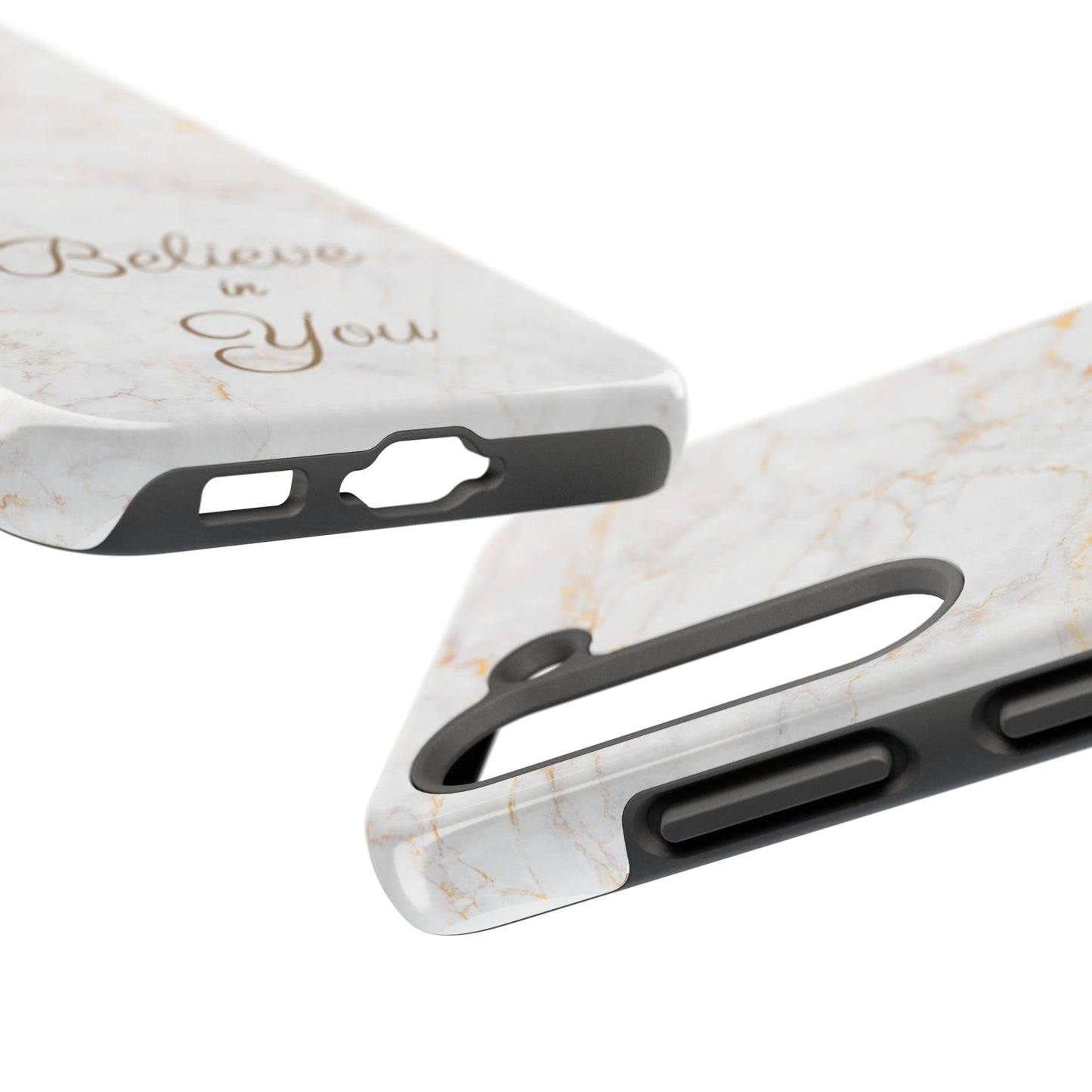 Elegant Motivational, Inspirational - Believe in You, Tough Phone Case