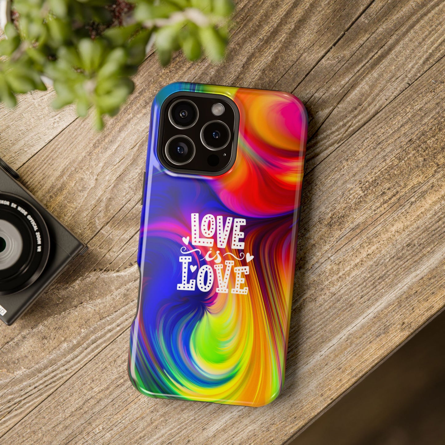 LOVE IS LOVE Colorful Love, Pride Tough Phone Case