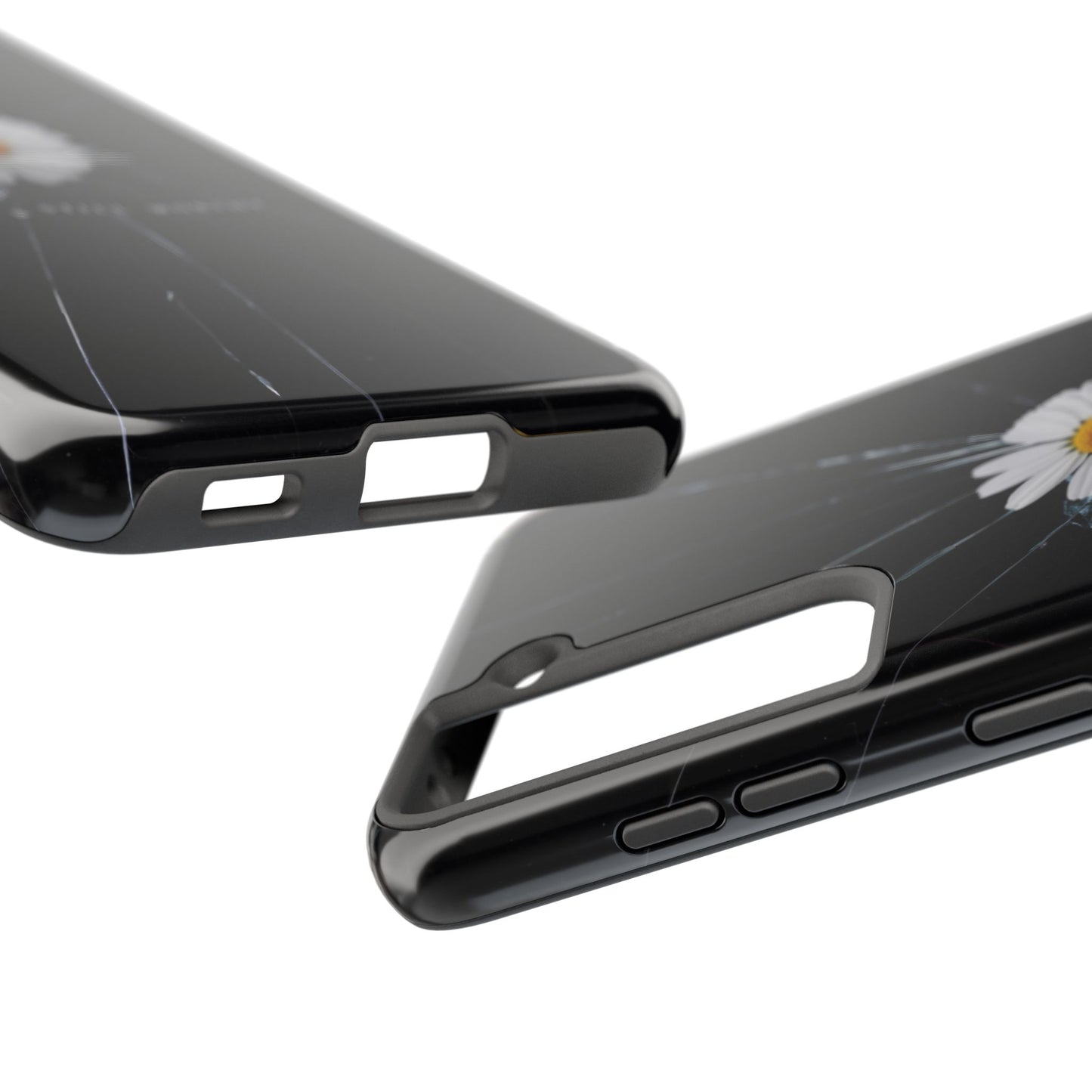 Flawed But Still Worthy Phone Case - Tough Cases, Inspirational Gift, Floral Design, Self-Love
