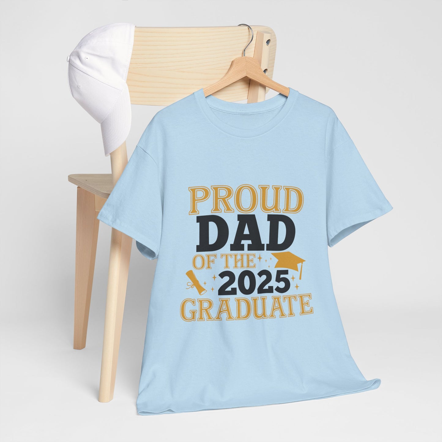Proud Dad of the 2025 Graduate Tee - Unisex Cotton Shirt for Graduation Celebrations
