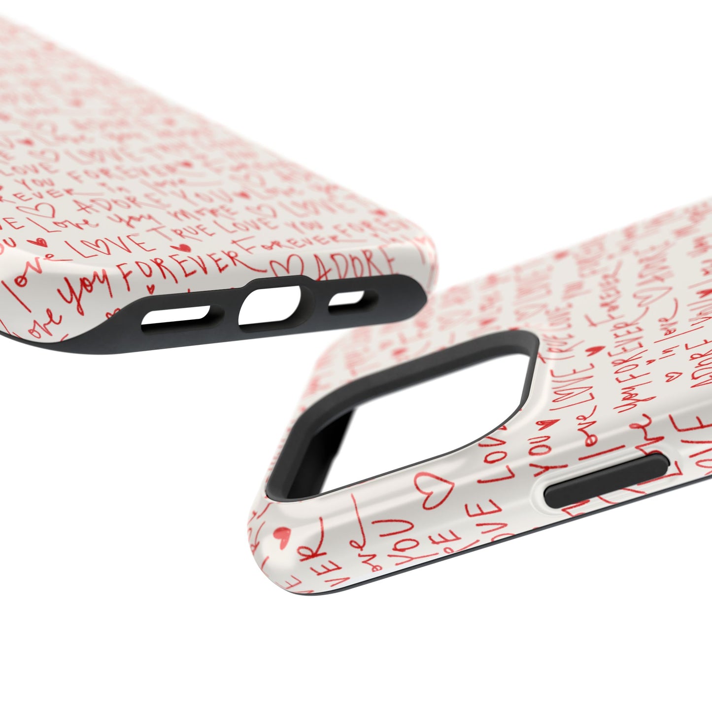 Love Hearts MAGNETIC Tough Case for iPhone, Cute Heart Design, Adore You Case, True Love Protection
