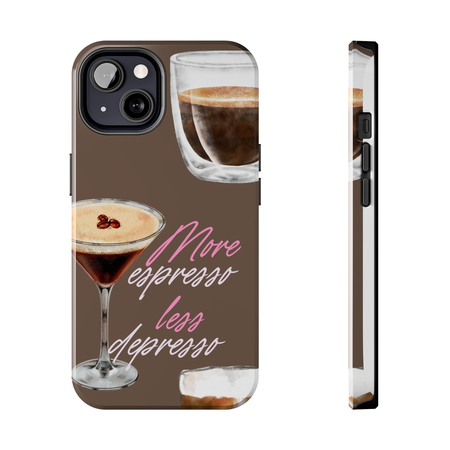 Stylish Coffee Phone Case, Espresso Lovers Gift, Cute Tough Case, Coffee Aesthetic, Phone Accessory for Baristas