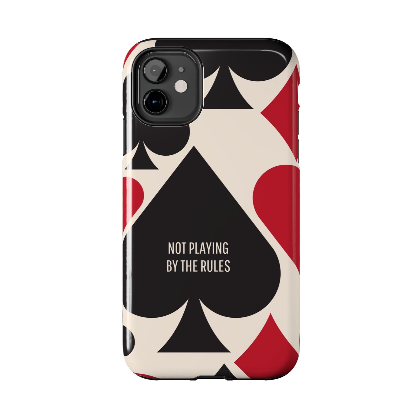 Bold Playing Card Tough Phone Case - Not Playing by the Rules