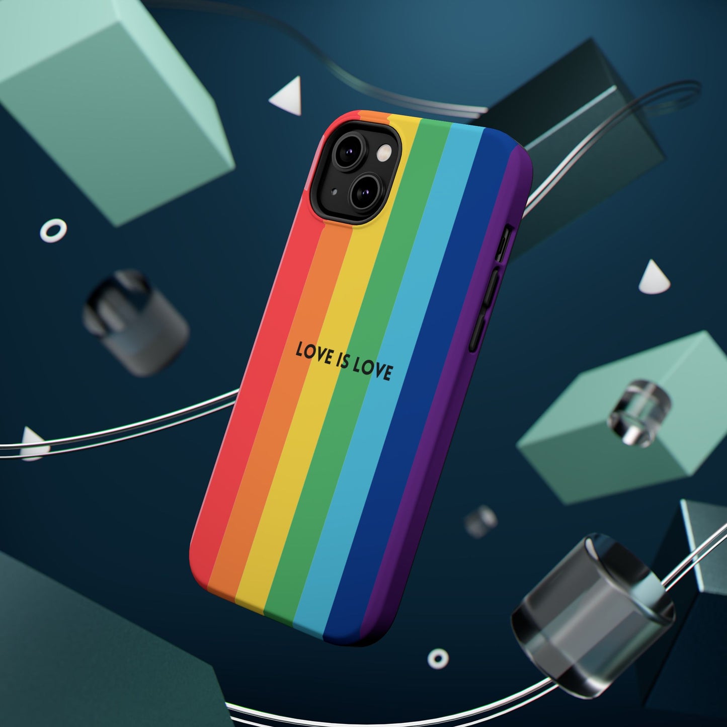 lOVE IS LOVE- Rainbow, LGBTQ+ Pride MAGNETIC Phone Case