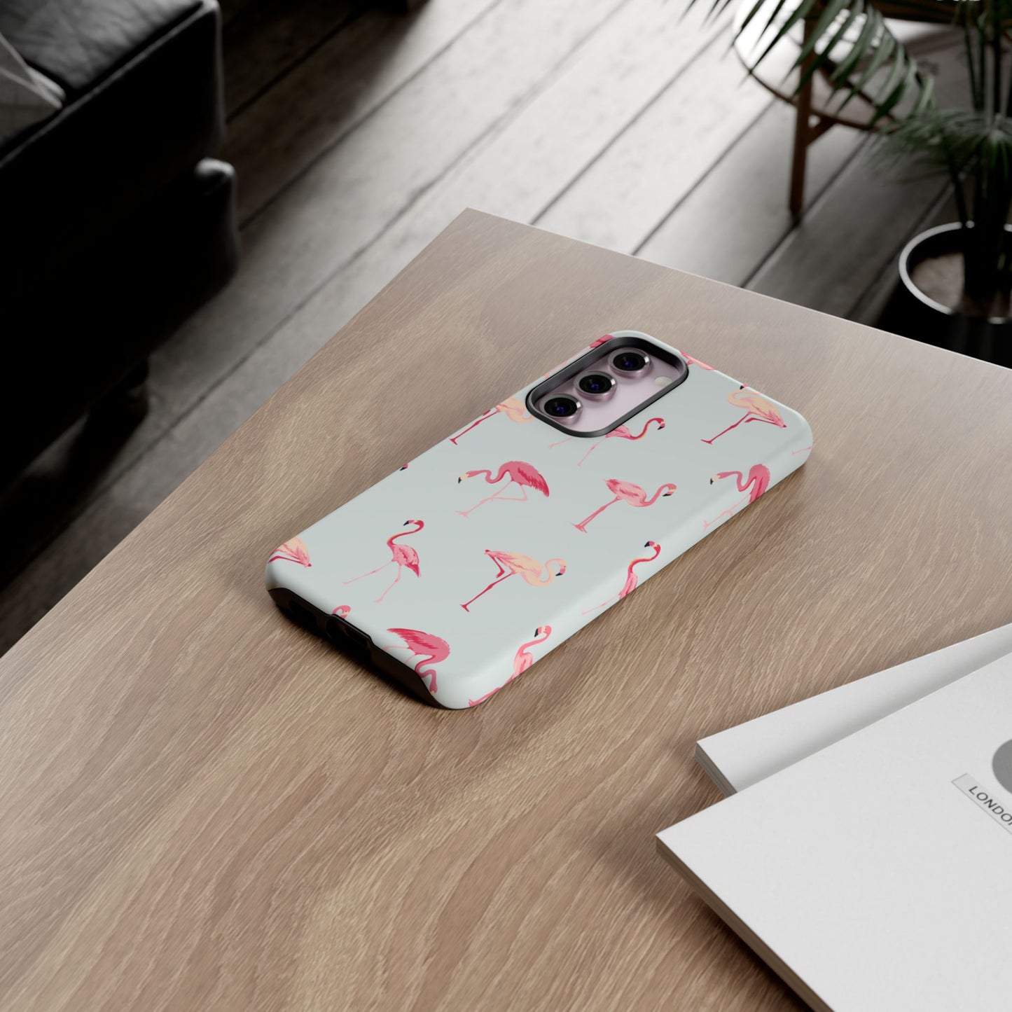 Stylish Flamingo, Summer Vibes Tough Phone Case for Samsung