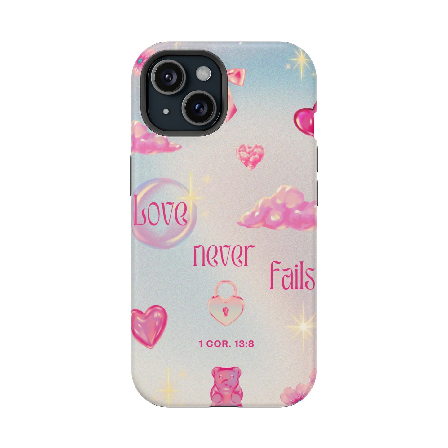 Love Never Fails Bible Verse Tough MAGNETIC Phone Case