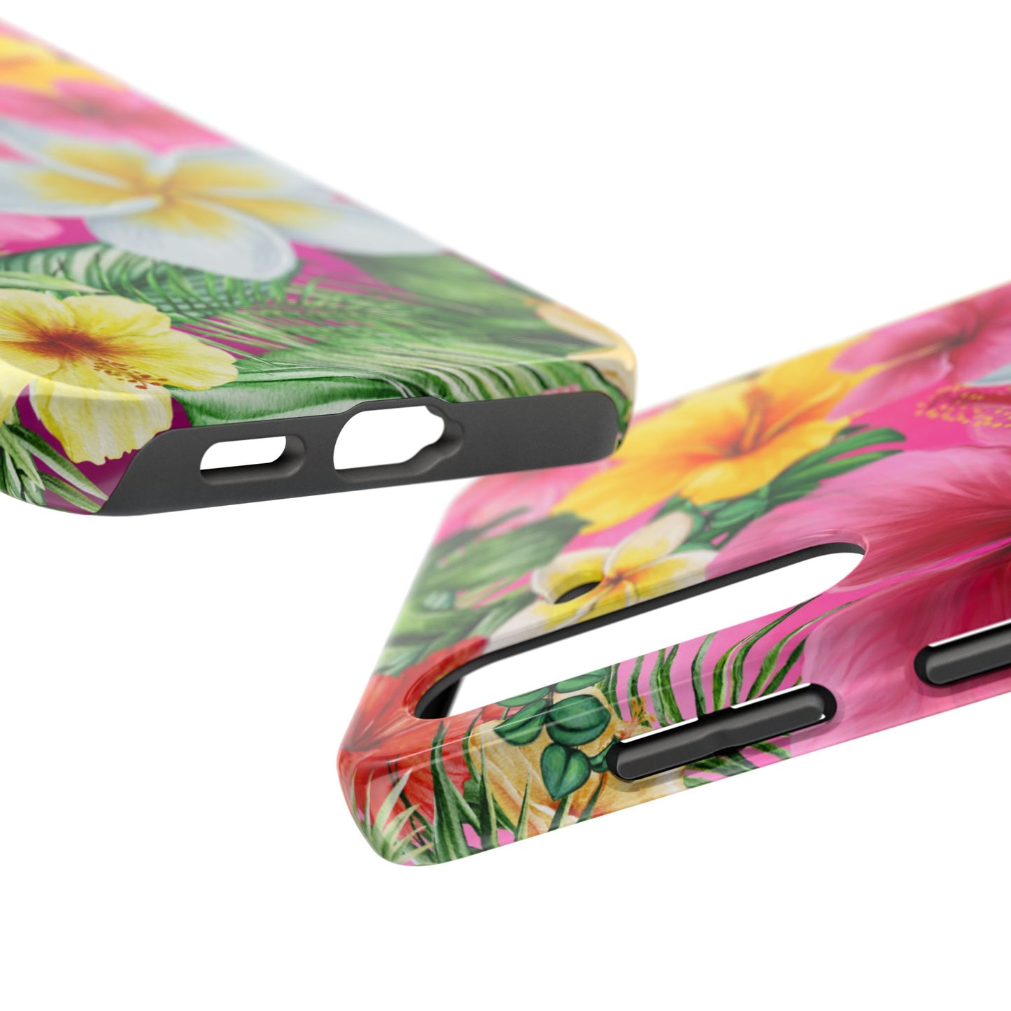 Tropical Floral Phone Case - Tough, Durable, Chic Protection, Summer Vibes, Gift for Her