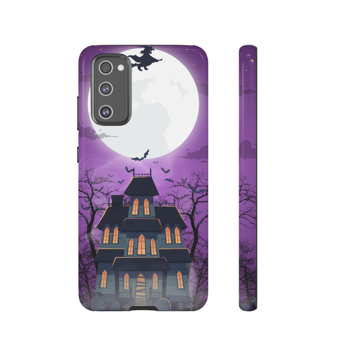 Halloween Haunted, Spooky House, Witchy Vibe Phone Case for Samsung