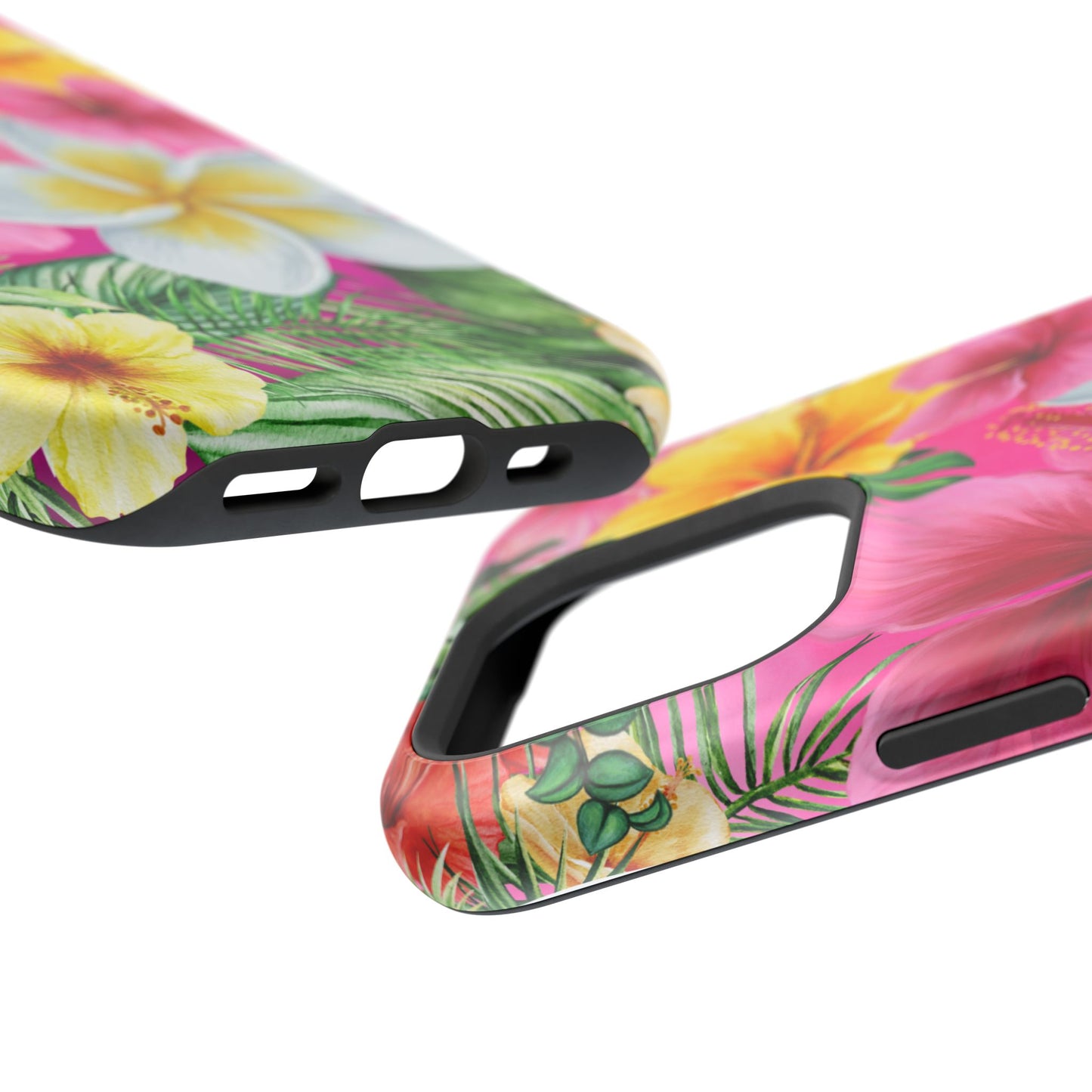Tropical Floral MAGNETIC Phone Case - Tough, Durable, Chic Protection, Summer Vibes, Gift for Her