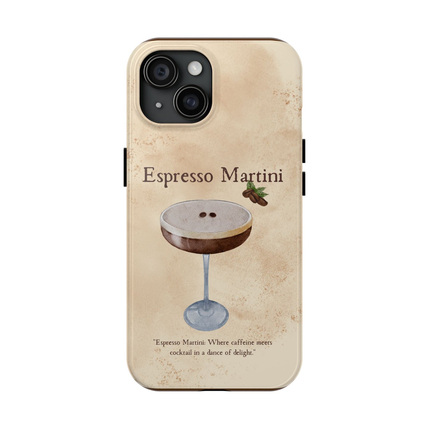 Espresso Martini Tough Phone Cases | Stylish Drink Design | Unique Gift for Cocktail Lovers | Perfect for Any Occasion