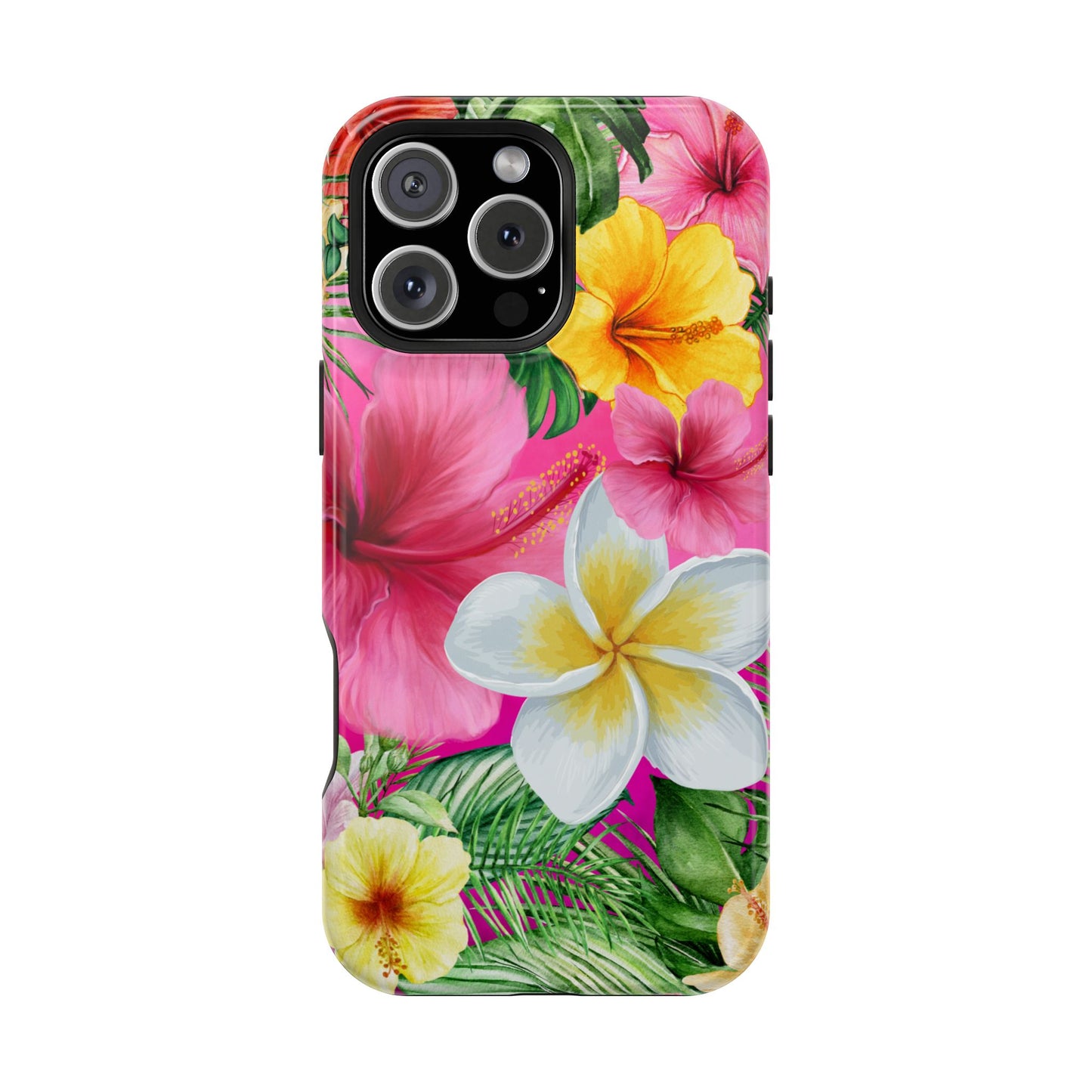 Tropical Floral MAGNETIC Phone Case - Tough, Durable, Chic Protection, Summer Vibes, Gift for Her