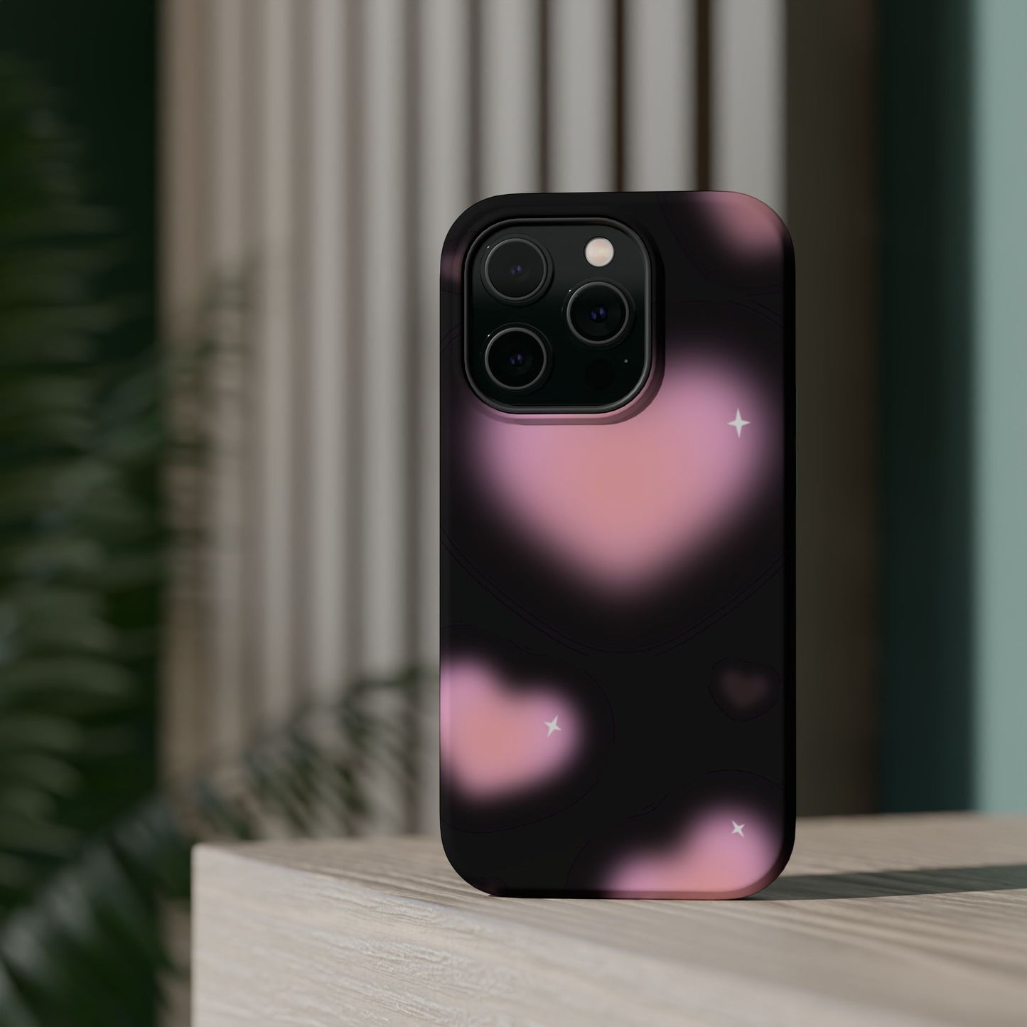 Romantic Pink Heart Pattern MAGNETIC Phone Case