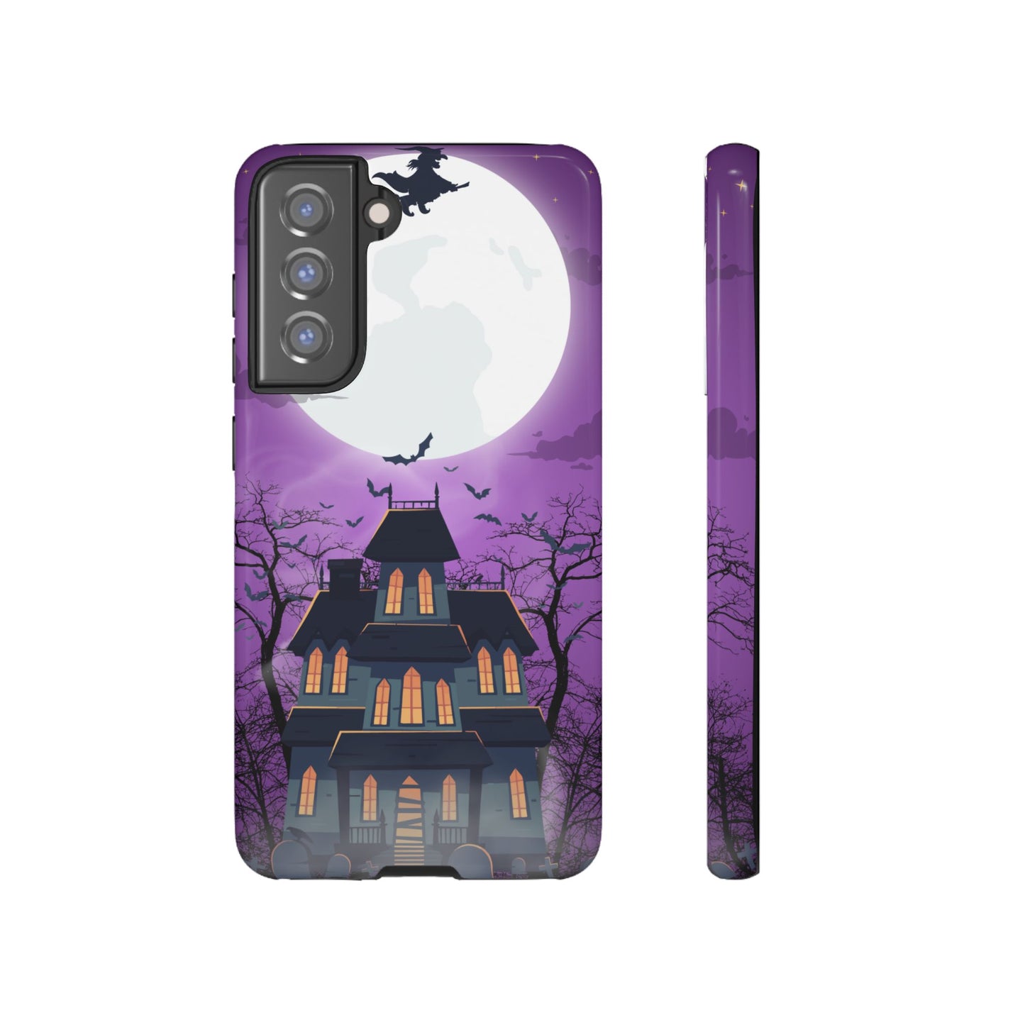 Halloween Haunted, Spooky House, Witchy Vibe Phone Case for Samsung