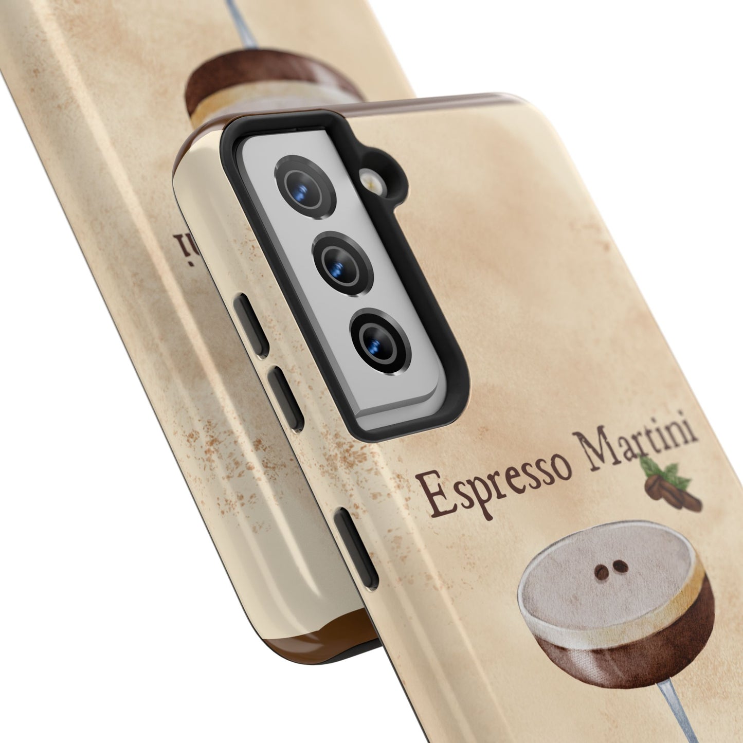 Espresso Martini Tough Phone Cases | Stylish Drink Design | Unique Gift for Cocktail Lovers | Perfect for Any Occasion