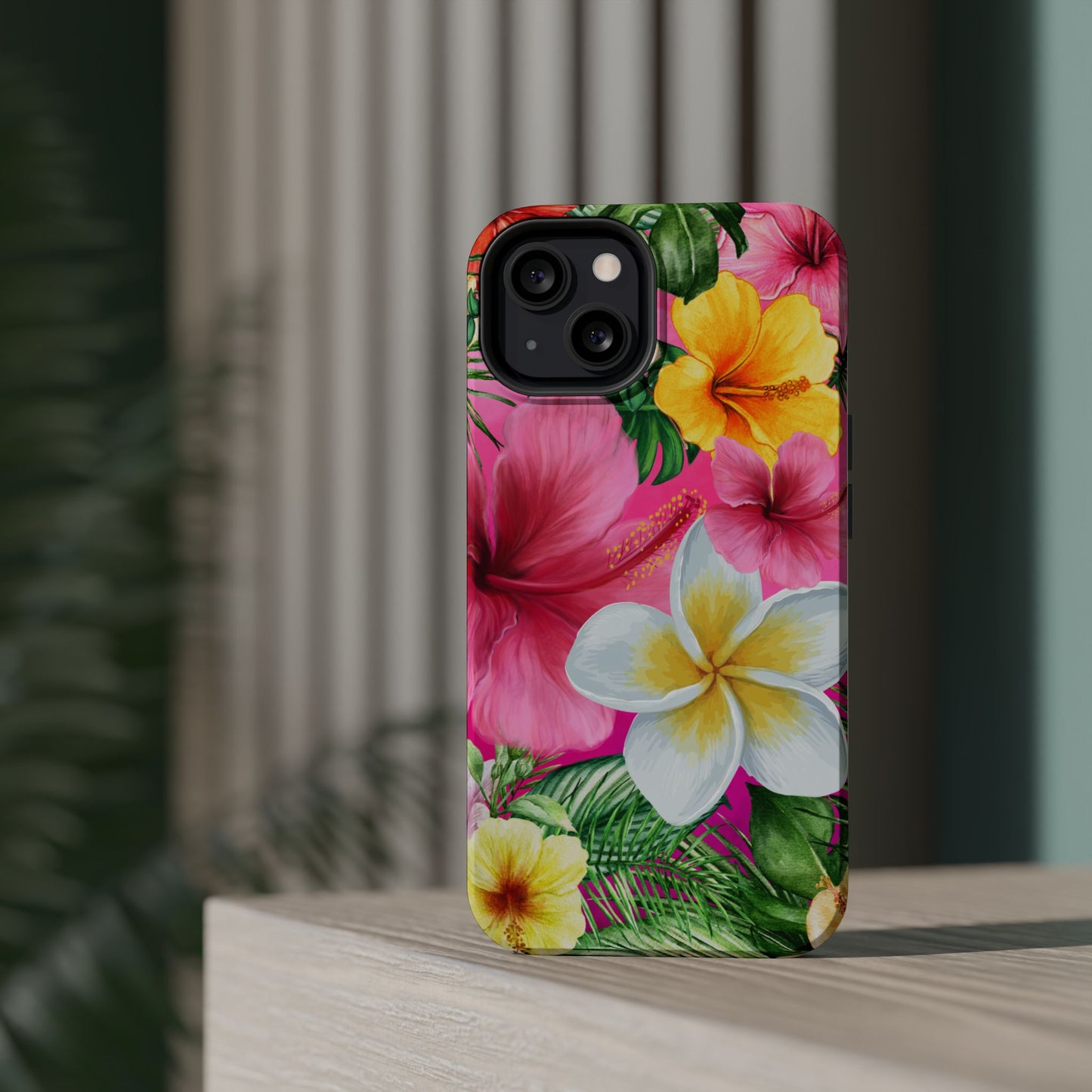 Tropical Floral MAGNETIC Phone Case - Tough, Durable, Chic Protection, Summer Vibes, Gift for Her