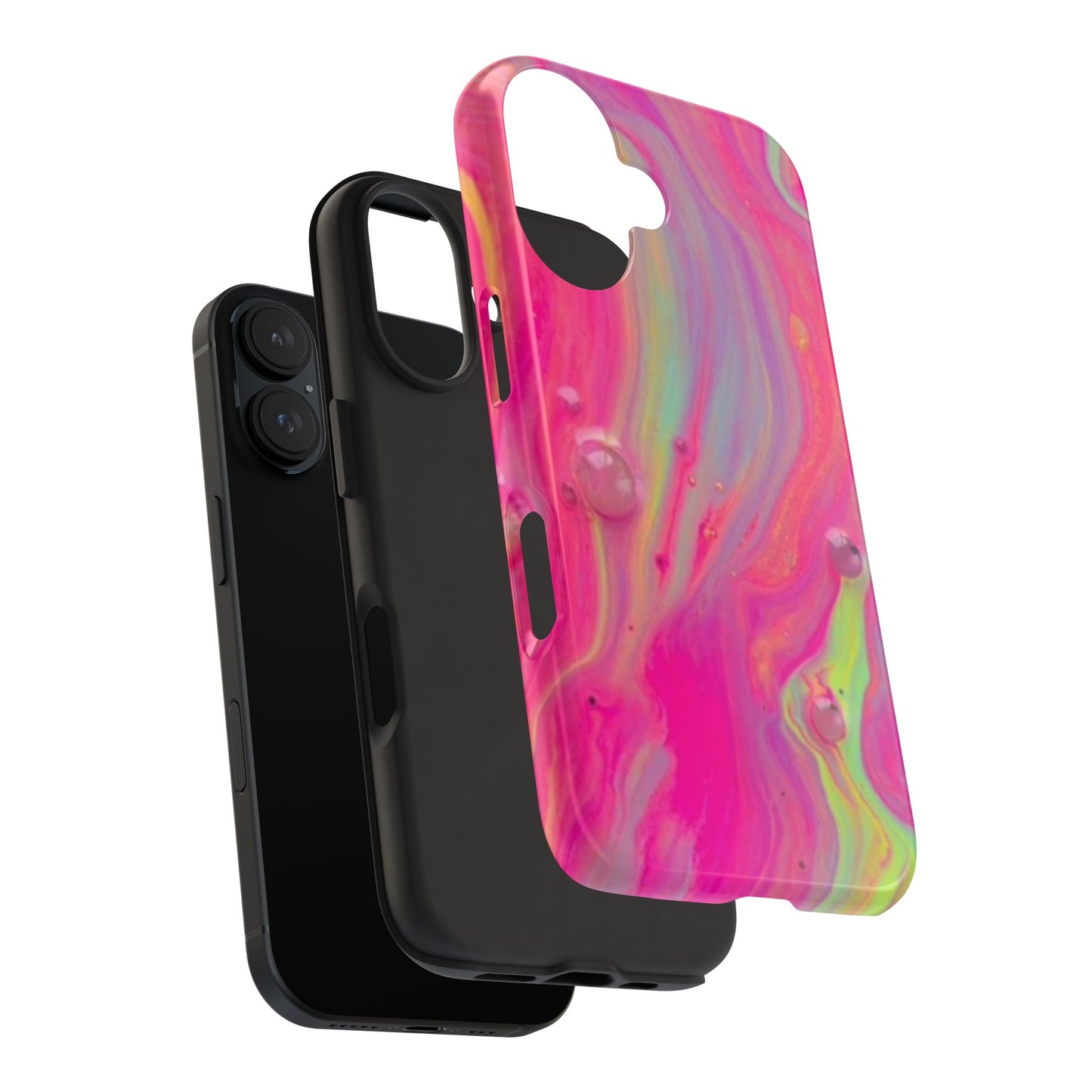 Colorful Swirl Futuristic Tough Phone Case, Stylish Durable Cover for Iphone