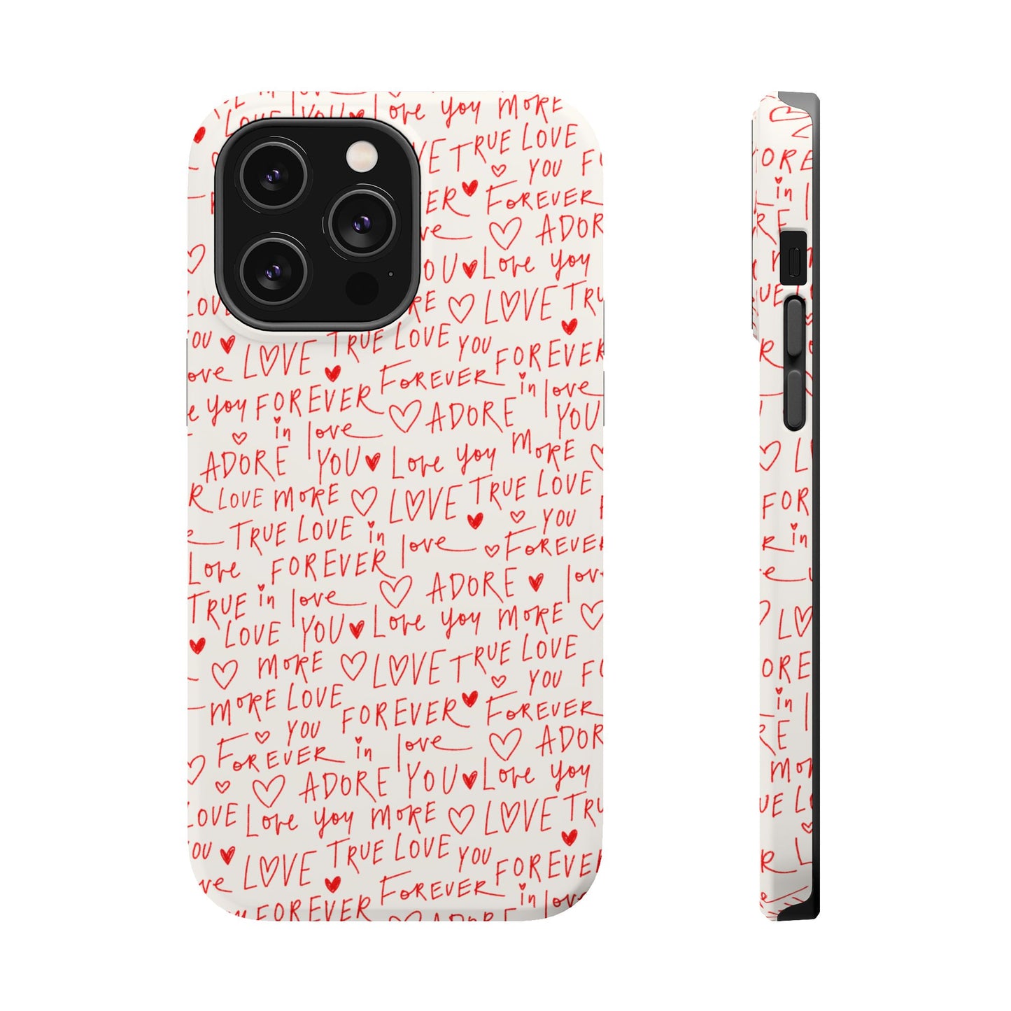 Love Hearts MAGNETIC Tough Case for iPhone, Cute Heart Design, Adore You Case, True Love Protection