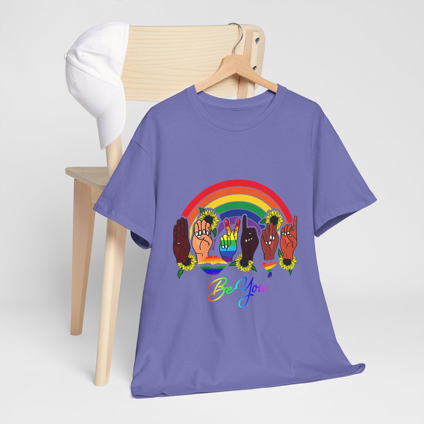 Be You Rainbow Hands Unisex Cotton Tee