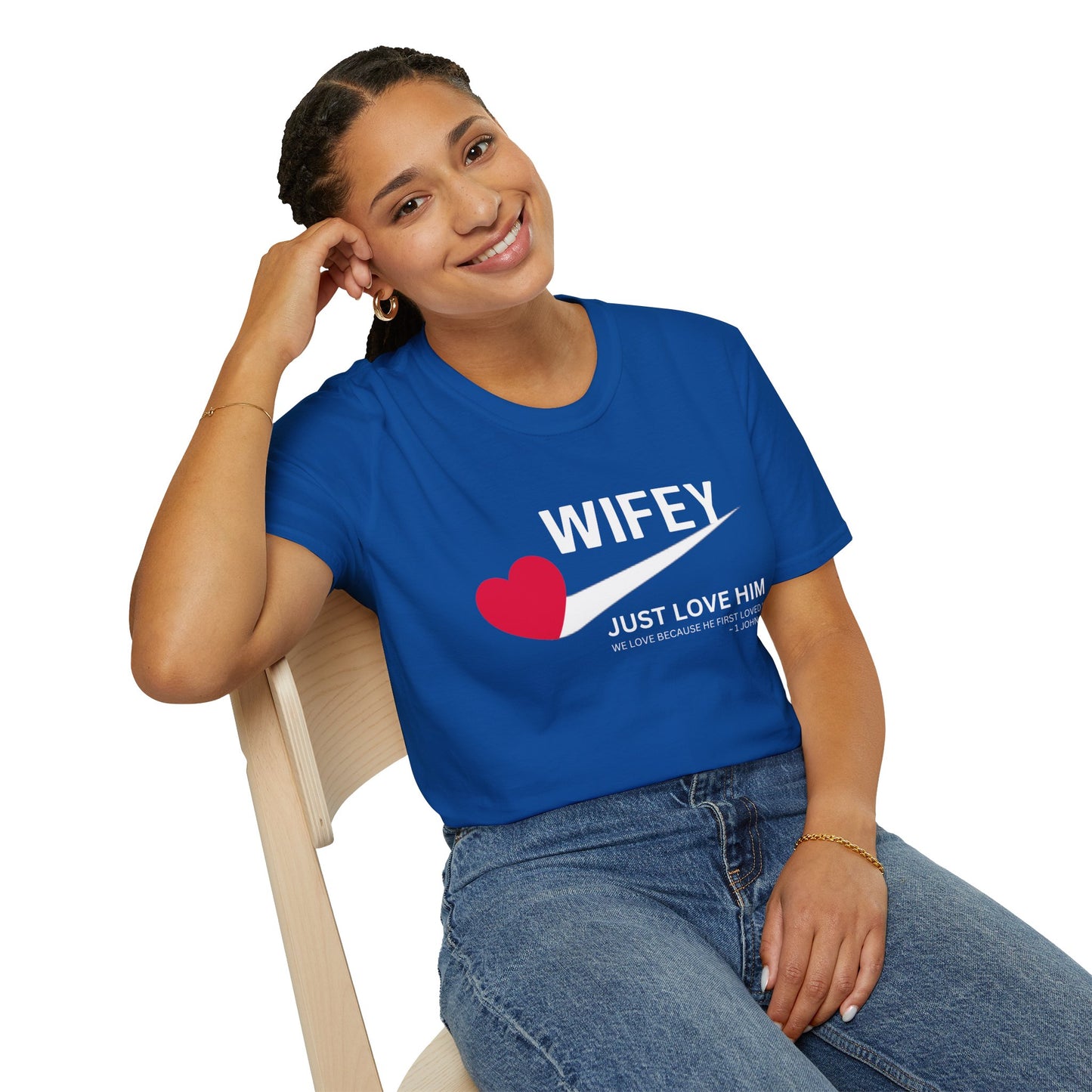 Wifey Just Love Him T-Shirt for Anniversaries & Valentine’s Day