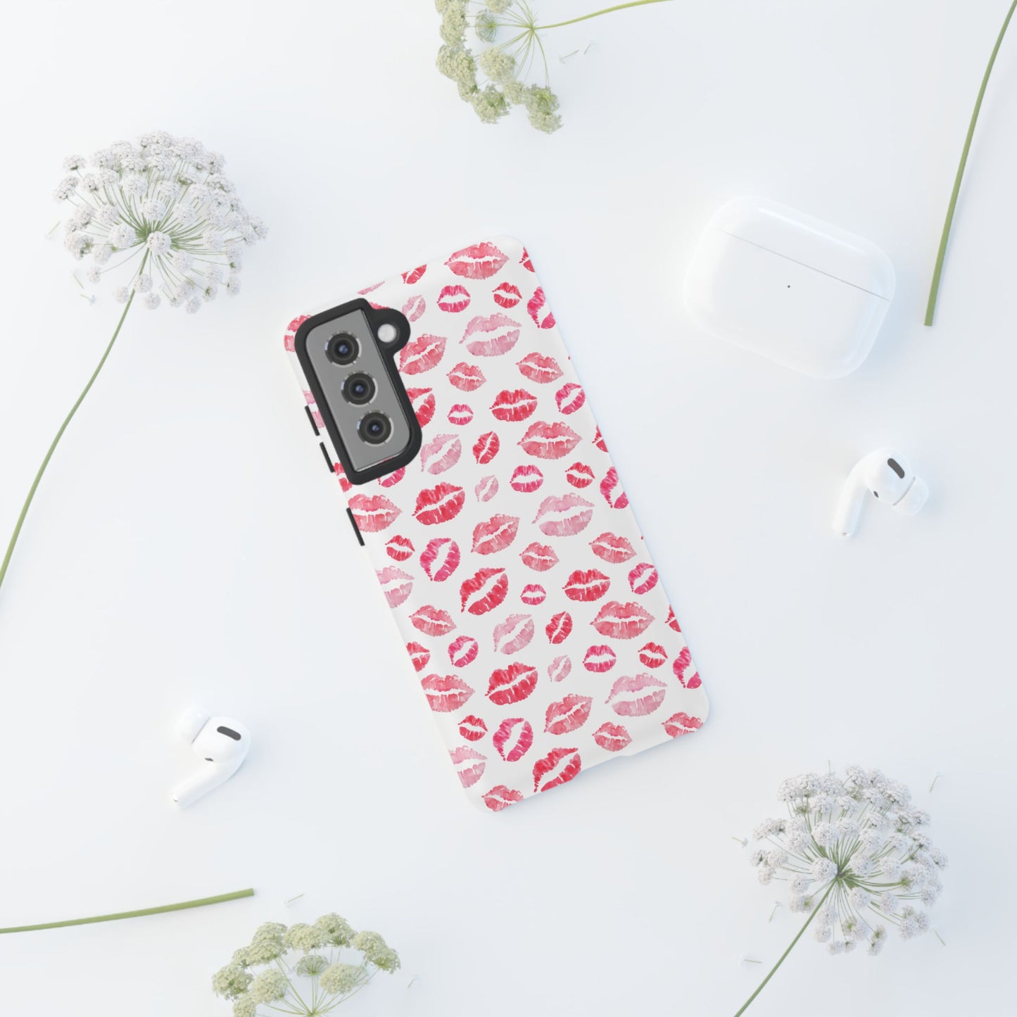 Kiss Pattern Tough Phone Cases, Cute, Unique for Samsung