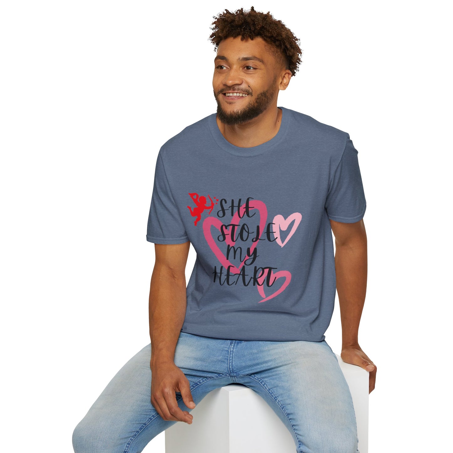 SHe Stole My Heart Unisex T-Shirt - Cute Valentine’s Day Couple Shift
