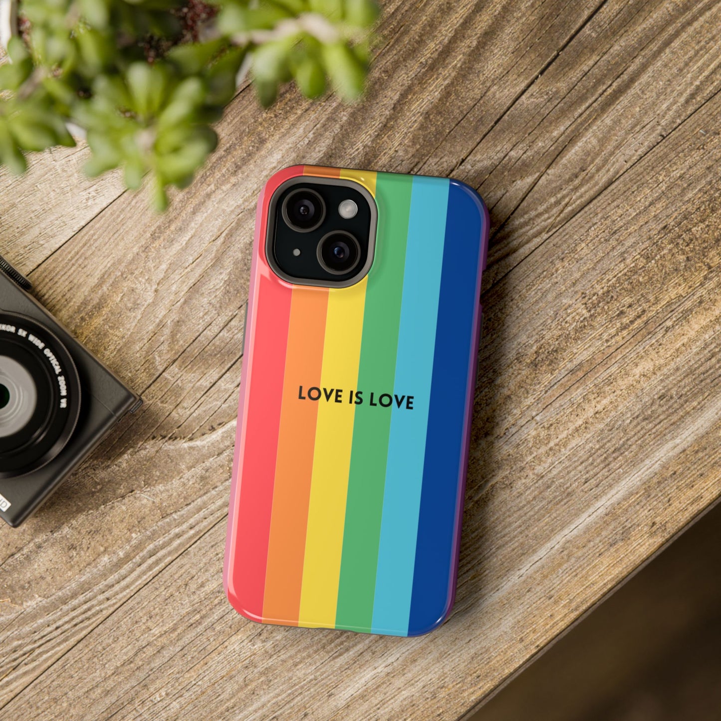 lOVE IS LOVE- Rainbow, LGBTQ+ Pride MAGNETIC Phone Case
