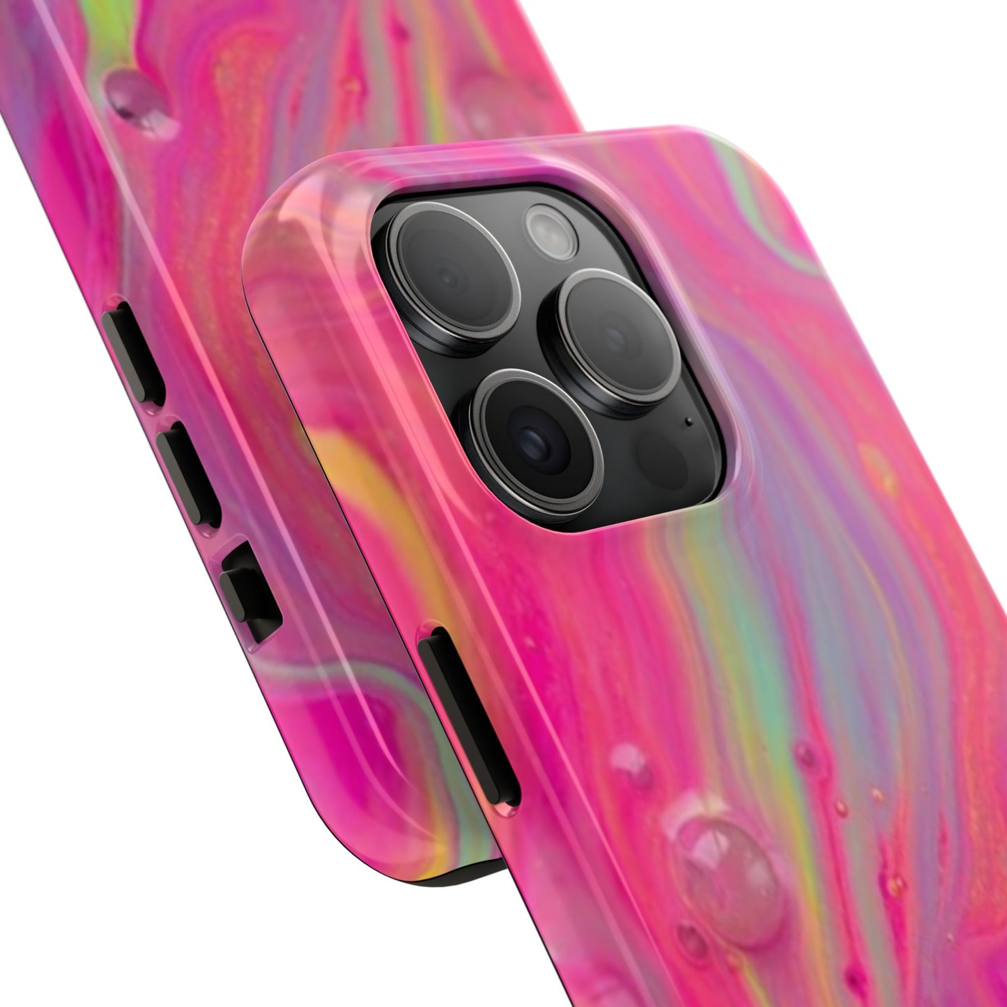Colorful Swirl Futuristic Tough Phone Case, Stylish Durable Cover for Iphone