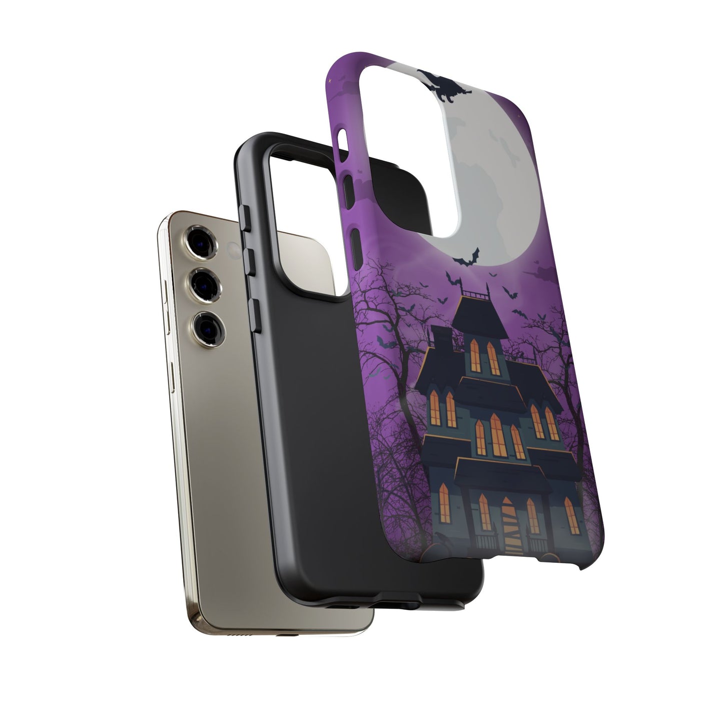 Halloween Haunted, Spooky House, Witchy Vibe Phone Case for Samsung