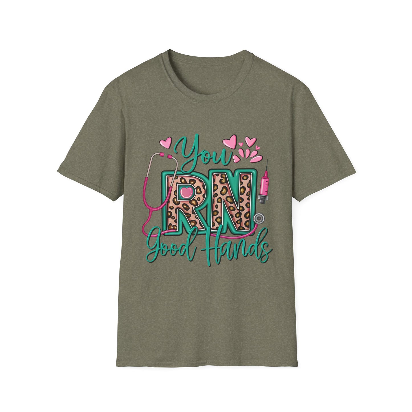 "You RN Good Hands" T-Shirt for Nurses