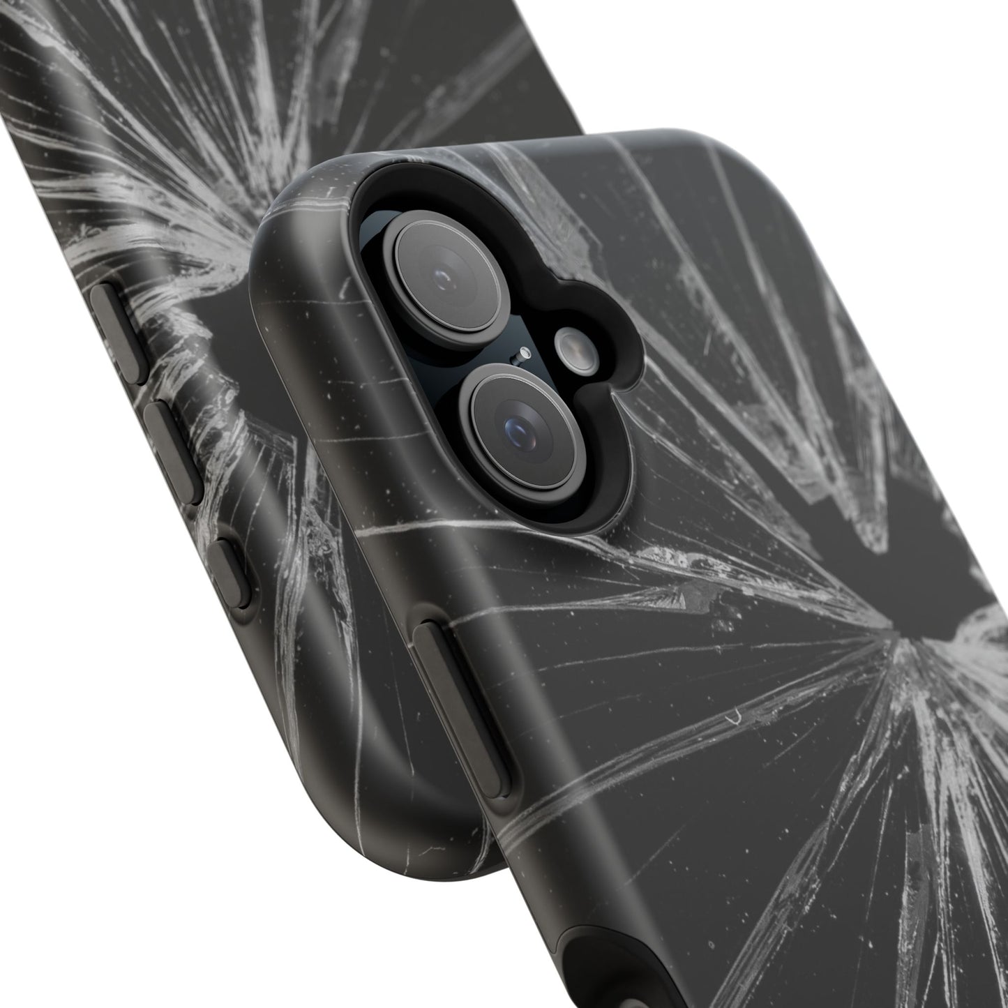 Durable Magnetic FOCUS Broken Glass Stylish Tough Case