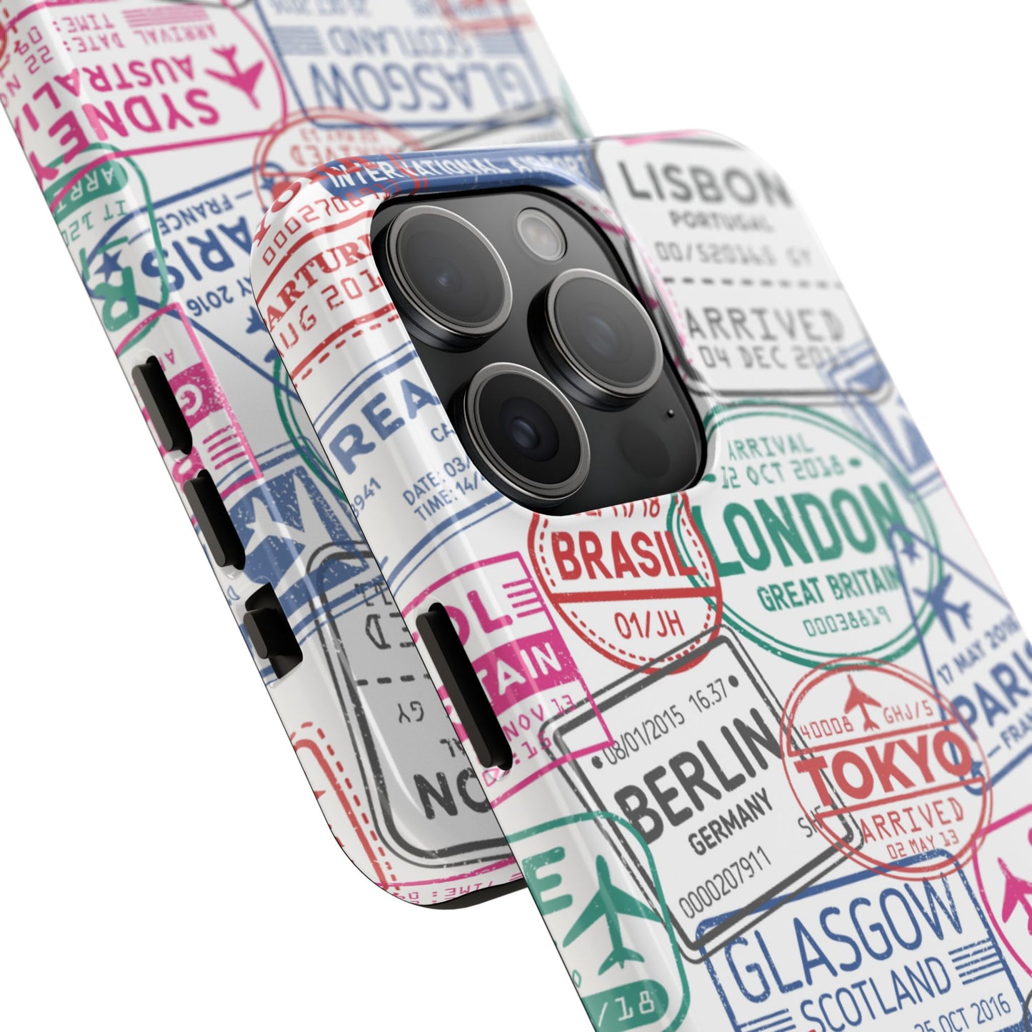Travel-Inspired, Passport, Travelers, Adventure Stamp, Unique Phone Case
