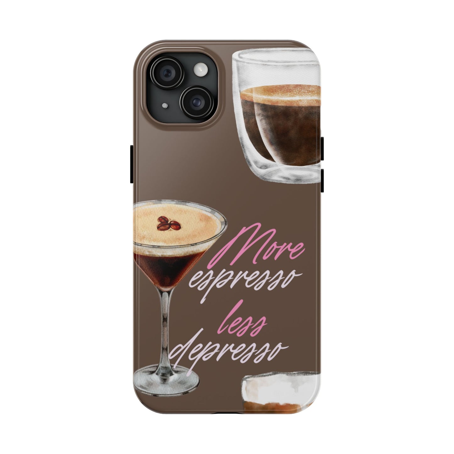 Stylish Coffee Phone Case, Espresso Lovers Gift, Cute Tough Case, Coffee Aesthetic, Phone Accessory for Baristas