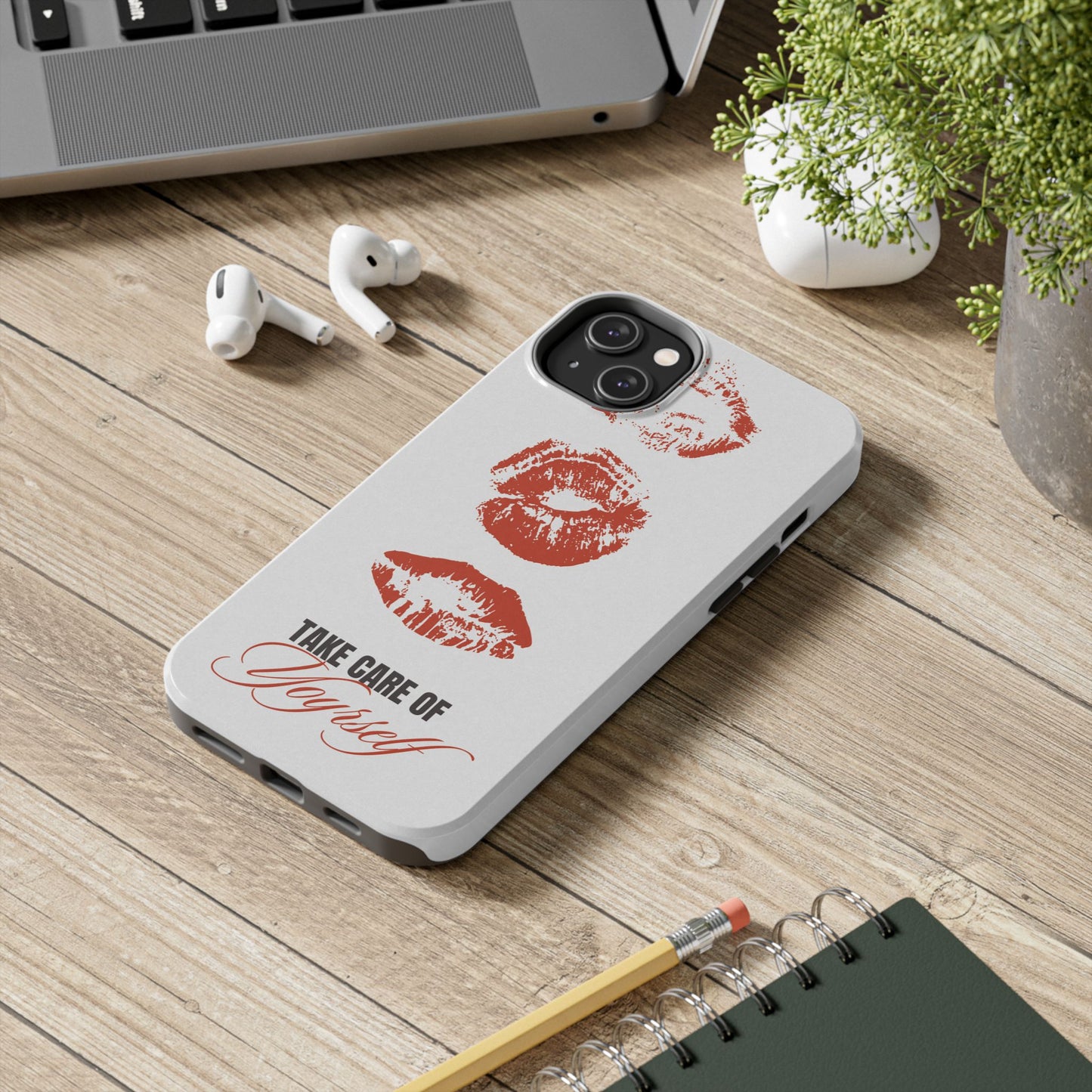 Kiss Print, Chic. Tough Phone Case